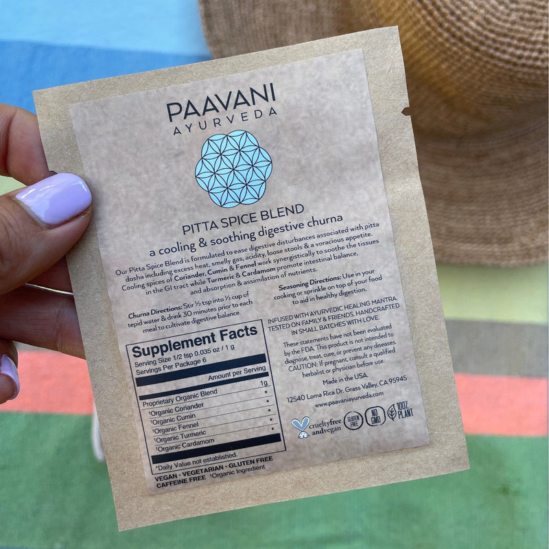 Paavani Ayurveda Summer Sampler Kit | Ayurvedic Set for Pitta Season