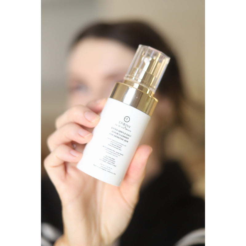 EpiLynx Gentle Exfoliating Face Scrub – Hyaluronic Acid, Aloe Vera & Biodegradable Jojoba Beads Face Cleanser