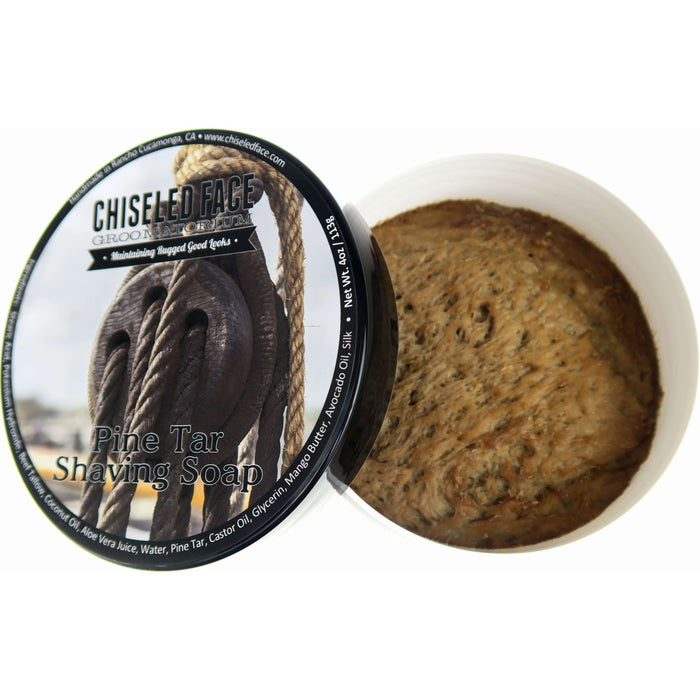 Chiseled Face Pine Tar - Shaving Soap