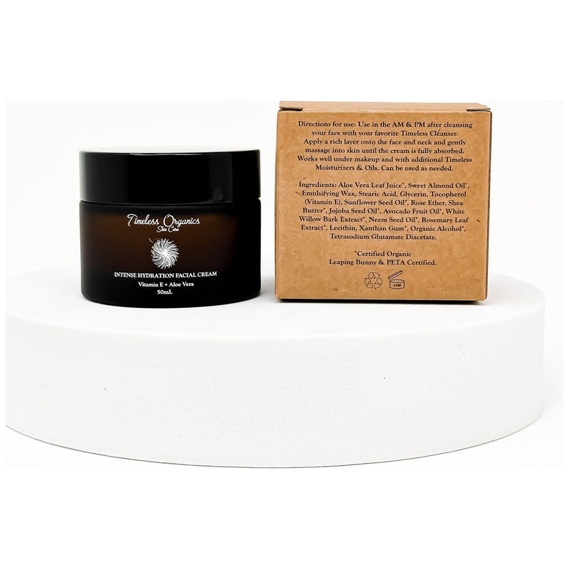 Timeless Organics Skin Care Intense Hydration + Vitamin E Facial Cream