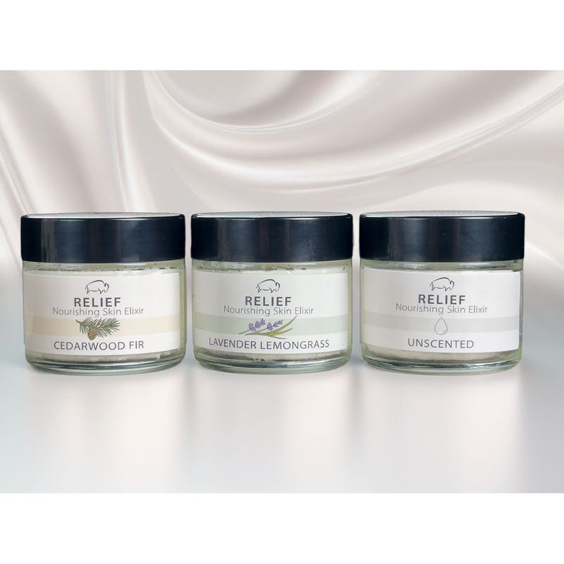 Memphis Ranch Meat Company RELIEF Bison Tallow Skin Balm Skin Care Lavender Cedarwood Fir,Lavender Lemongrass,Unscented