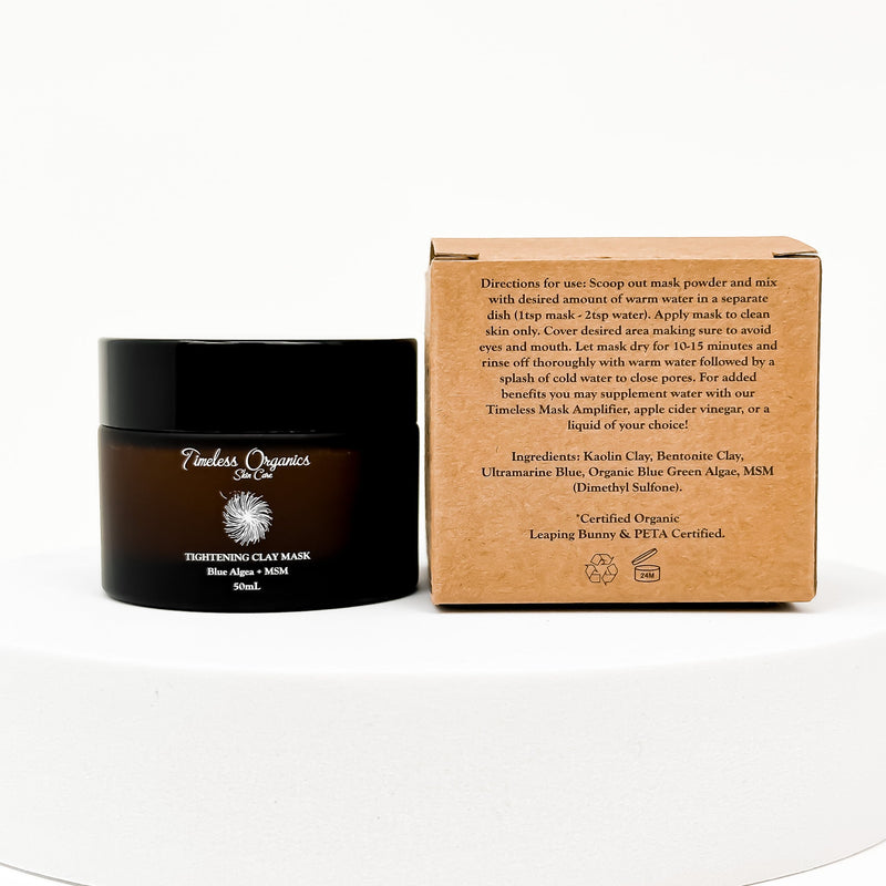 Timeless Organics Skin Care Tightening Clay Mask Masks
