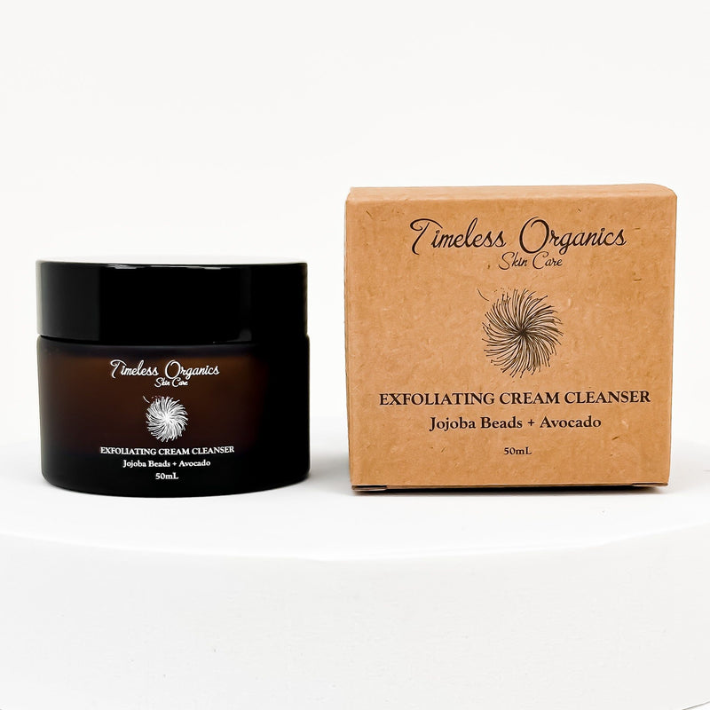 Timeless Organics Skin Care Exfoliating Creme Cleanser - Brightening + Toning