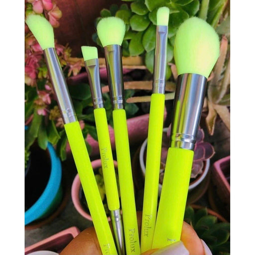Prolux Cosmetics Deluxe 5 Piece Neon Brush Set BRUSH SET