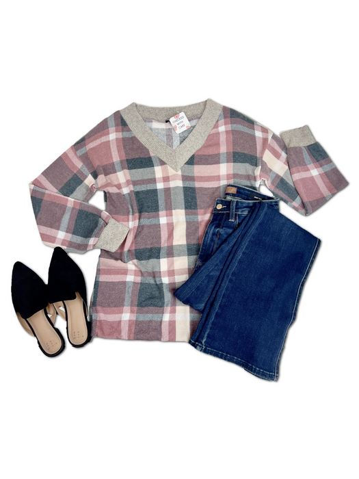 Plaid Pullover