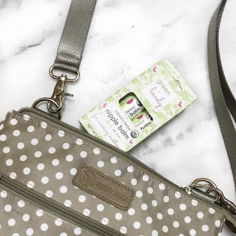 Green + Lovely Calming Nature's Herbal Nursing Nipple Balm - Breastfeeding Essential - 1 oz. Nipple Cream