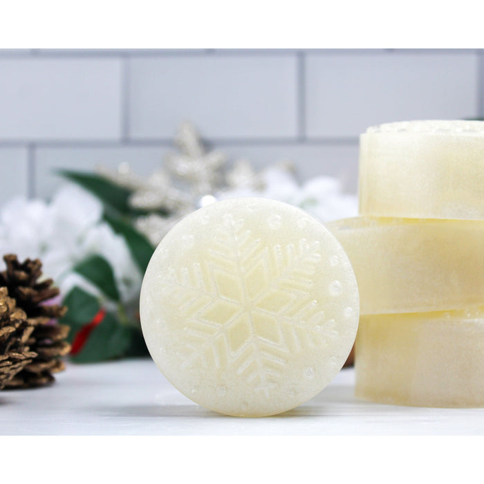 Holder Handmade - Peppermint and Vanilla Snowflake Soap 4.2oz