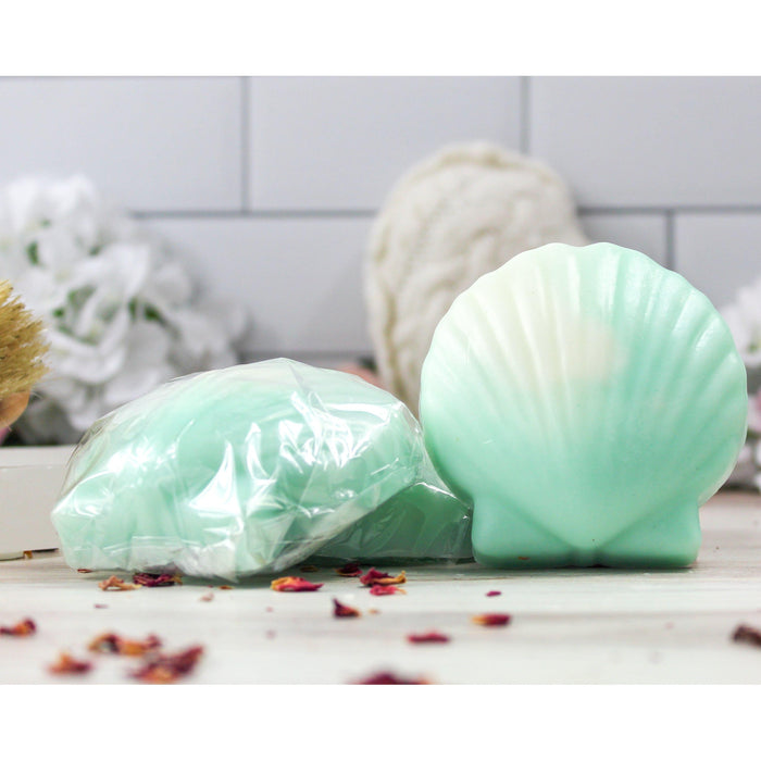 Frosted Sea Glass Goat Milk Seashell Soap 3.4oz