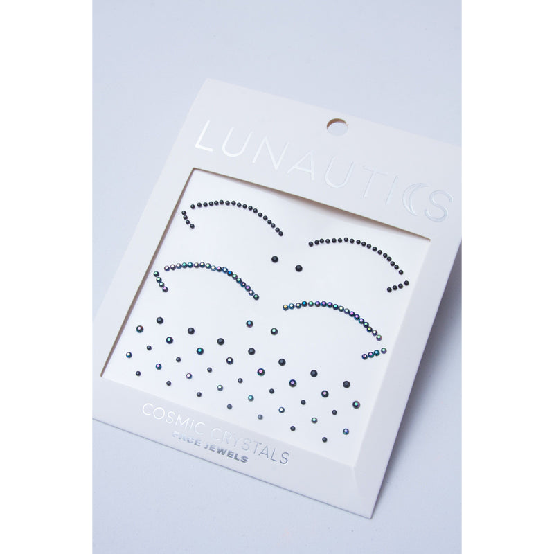 Lunautics Black Face Gem | Iridescent Cut-Crease Face Jewel Face Jewel