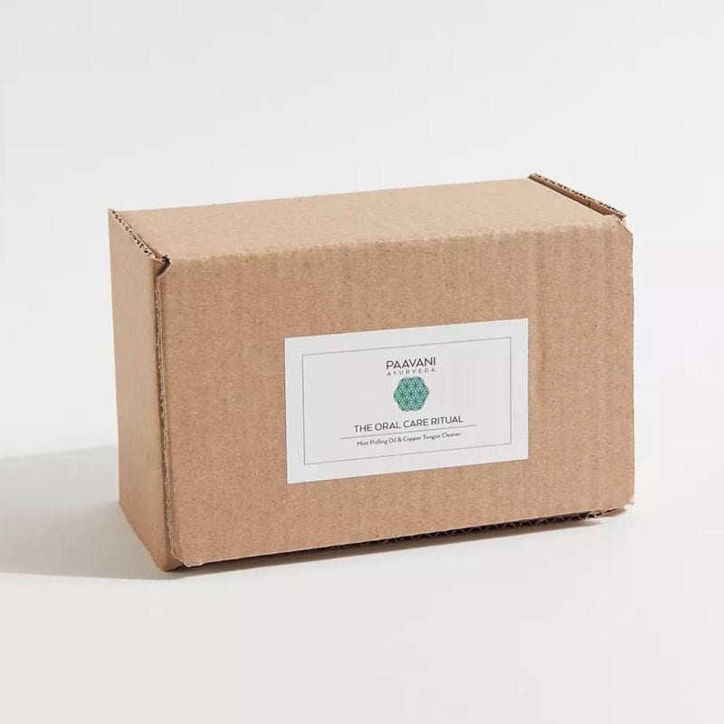 Paavani Ayurveda Mint Oral Care Ritual | Ayurvedic Oil Pulling & Tongue Cleaning variable