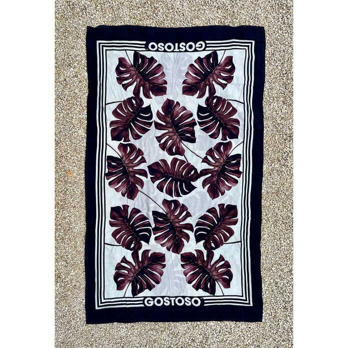 Gostoso Monstera Canga de Praia- Brazilian Beach Towel (Sarong / Pareo) (Copy)