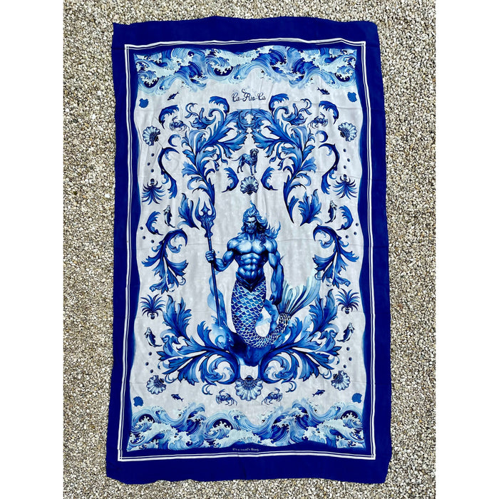 REI NETUNO, Canga de Praia- Brazilian Beach Towel (Sarong / Pareo)