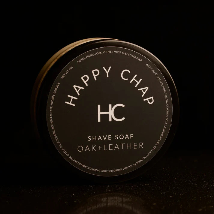Happy Chap Happy Chap Oak + Leather Shaving Collection Shavng Set