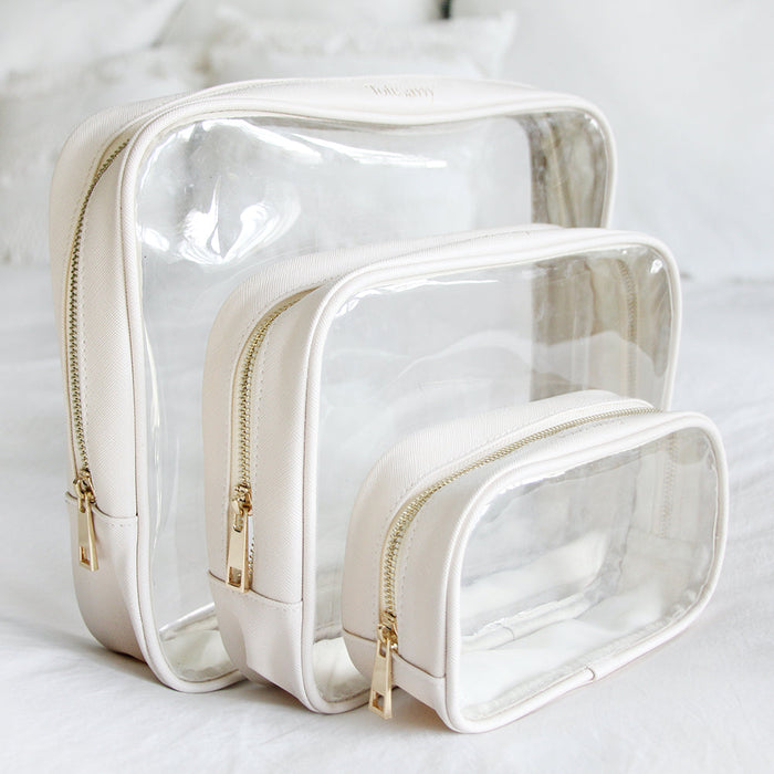 Clear Pouch Trio Set by ToteSavvy