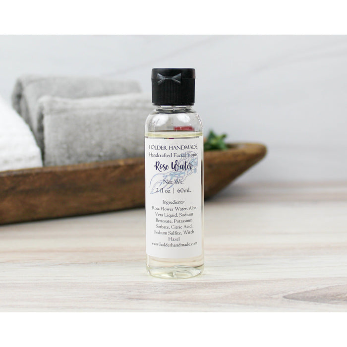 Holder Handmade - Rose Water and Aloe Natural Facial Toner 2oz - 4oz- 8oz