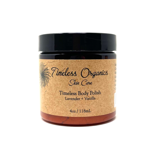 Timeless Organics Skin Care Body Polish - Lavender + Vanilla Scrub