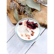 Butter Me Up Organics Love Spell / Intention Candle/ Ritual Candle / Love and Light / Rose Quartz / Crystal Candle Metaphysical