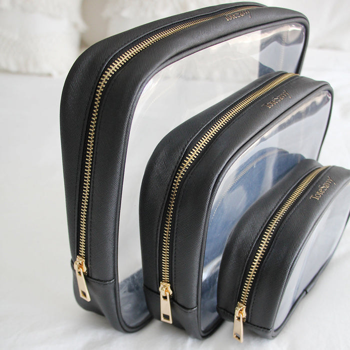 Clear Pouch Trio Set by ToteSavvy