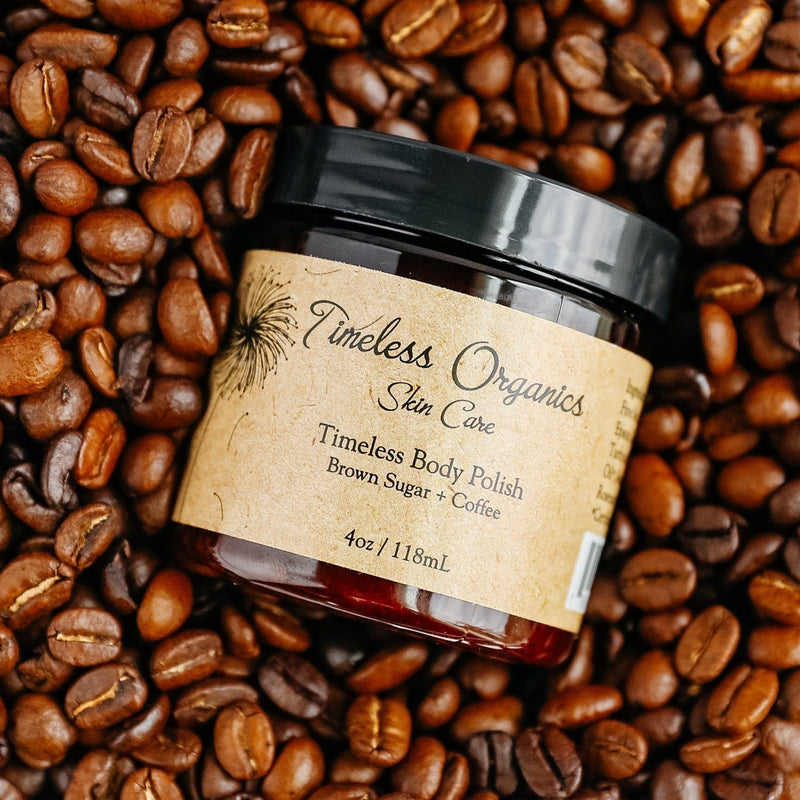Timeless Organics Skin Care Body Polish - Coffee + Mocha Scrub