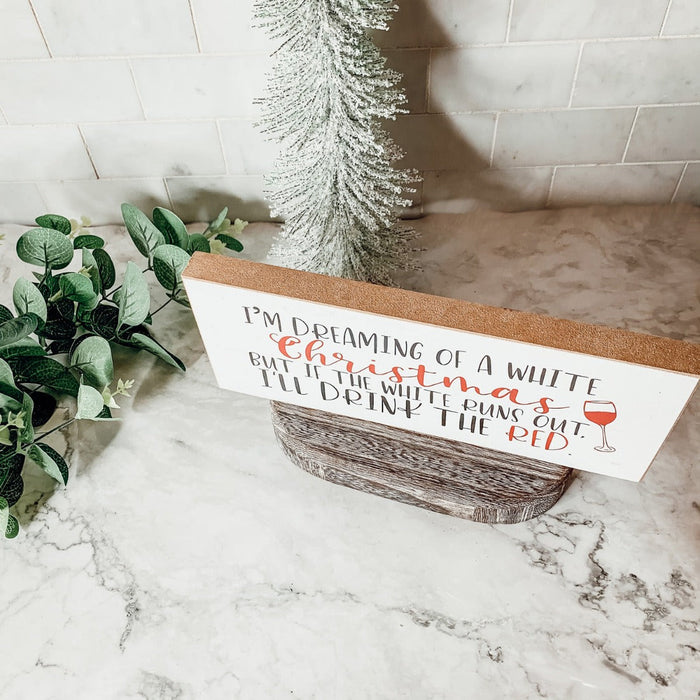 White Christmas Sign