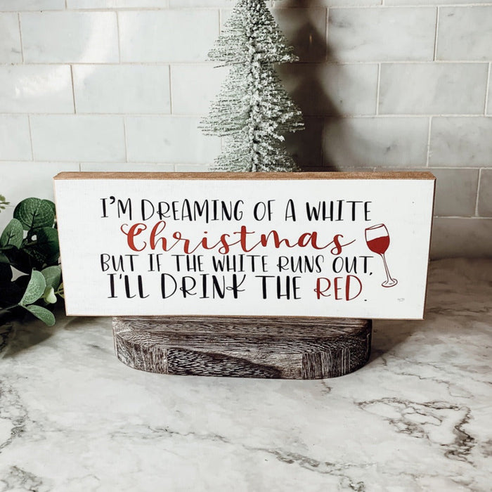 White Christmas Sign