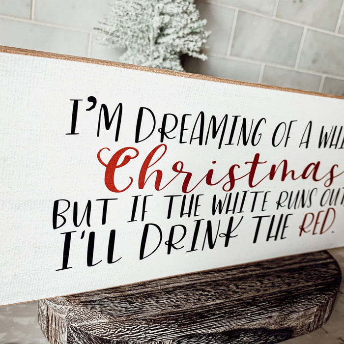 White Christmas Sign