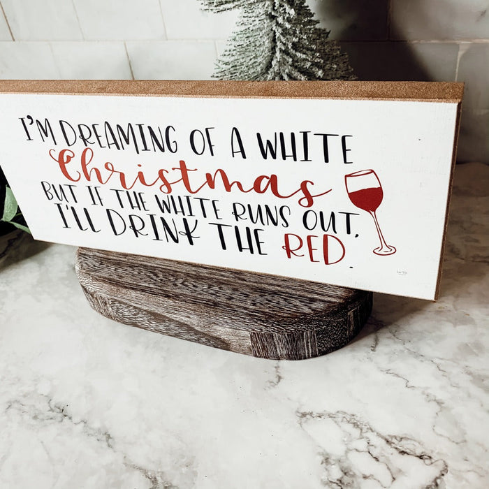 White Christmas Sign