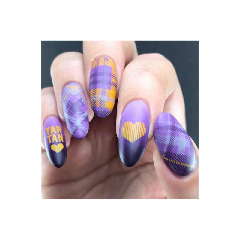 UberChic Beauty Pretty In Plaid-02 Stamping Plate