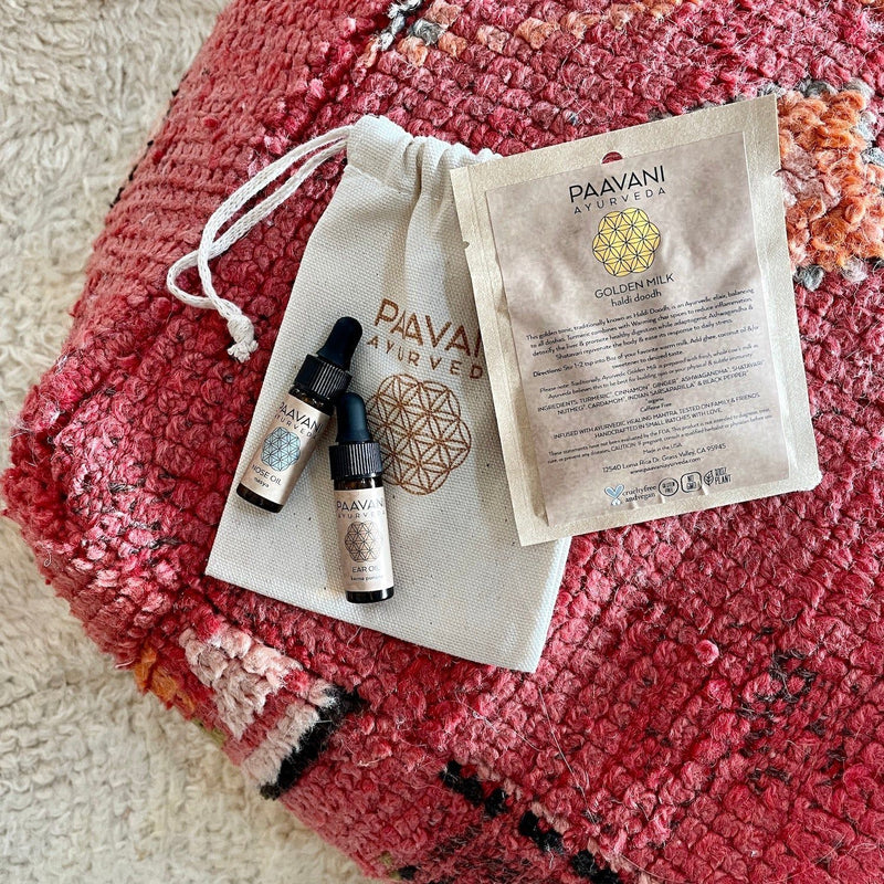 Paavani Ayurveda Winter Sampler Kit | Ayurvedic Set for Seasonal Balance