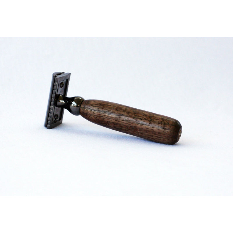CreationsByWill Hand turned Walnut Wood Double Edge Safety Razor Double Edge Razor