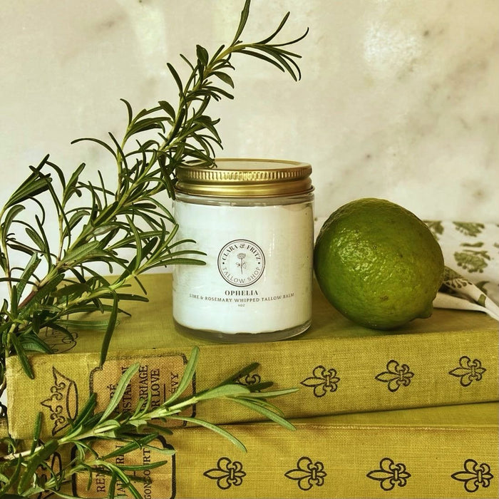 Clara & Fritz Tallow Shop - Clara & Fritz Tallow Shop - Ophelia Rosemary and Lime Whipped Tallow Balm