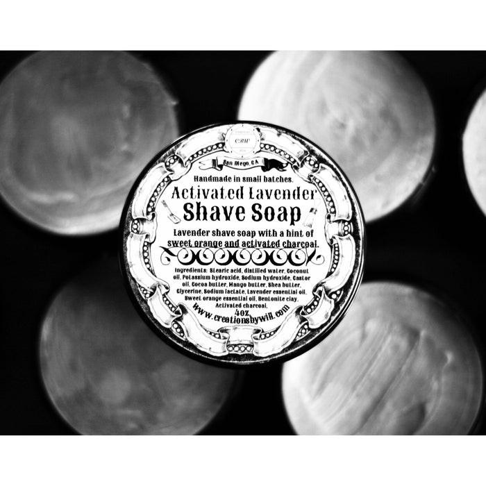 Creationsbywill - Activated Lavender Shave Soap