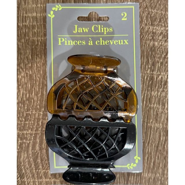 Mill's Beauty Supply Jaw Clips, 2pk Hair Accessories