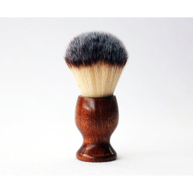 CreationsByWill Mahogany Wood Plisson Lather Brush Lather Brush