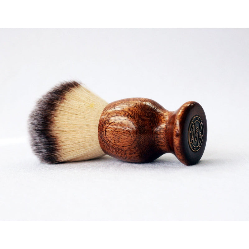 CreationsByWill Mahogany Wood Plisson Lather Brush Lather Brush