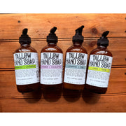 Apotheke DuJardin HAND SOAP | TALLOW | LIQUID Sienna rose chamomile (being discontinued),Lemon lavender (being discontinued),Unscented (being discontinued),PEPPERMINT | LAVENDER,LEMON | THYME,LAVENDER | EUCALYPTUS,CEDARWOOD | PINE