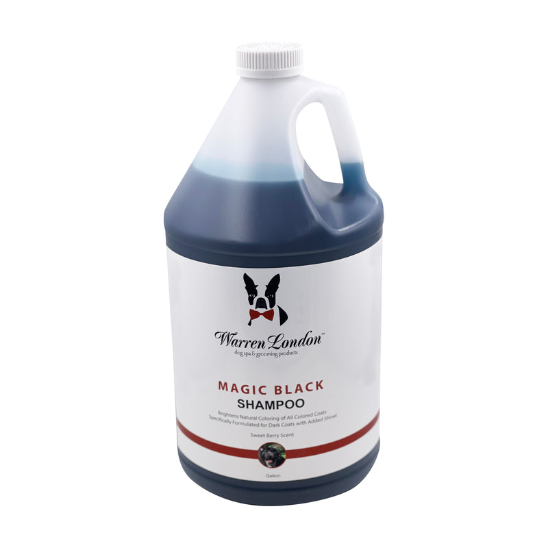 Warren London Magic Black Brightening Dog Shampoo - Professional Size Pet Shampoo & Conditioner