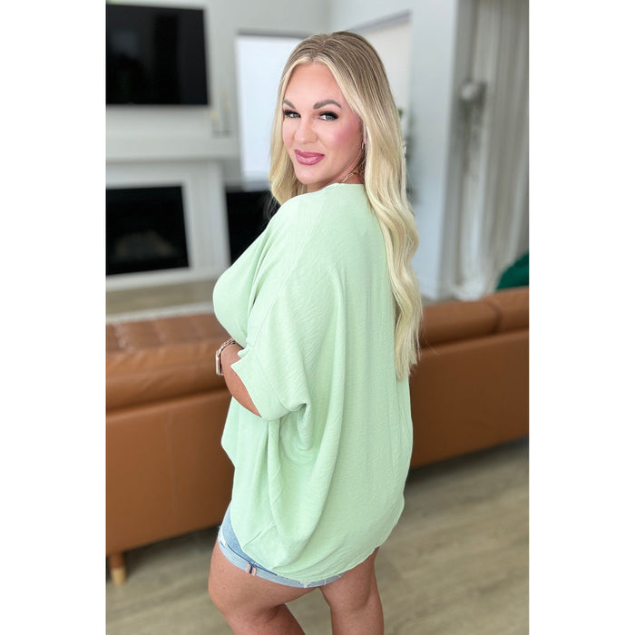 Feels Like Me Dolman Sleeve Top in Sage