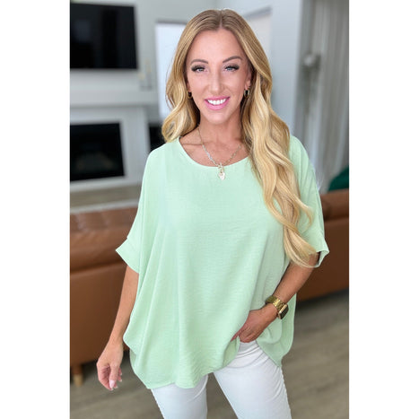 Feels Like Me Dolman Sleeve Top in Sage