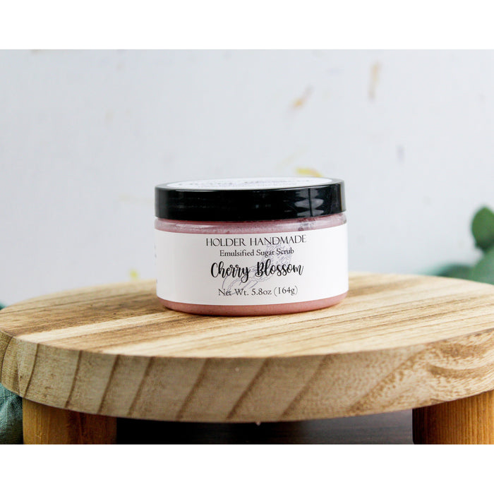 Holder Handmade - Cherry Blossom Sugar Scrub 5.8oz - 10oz