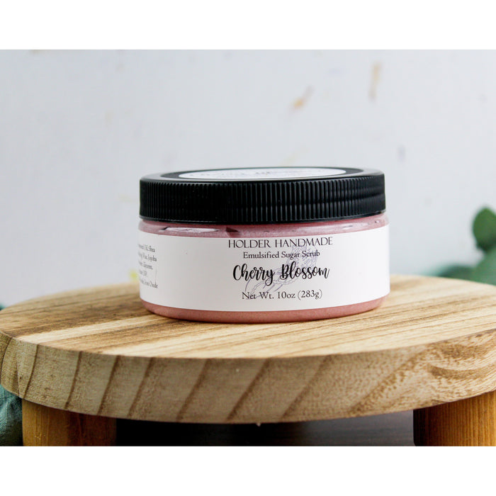 Holder Handmade - Cherry Blossom Sugar Scrub 5.8oz - 10oz