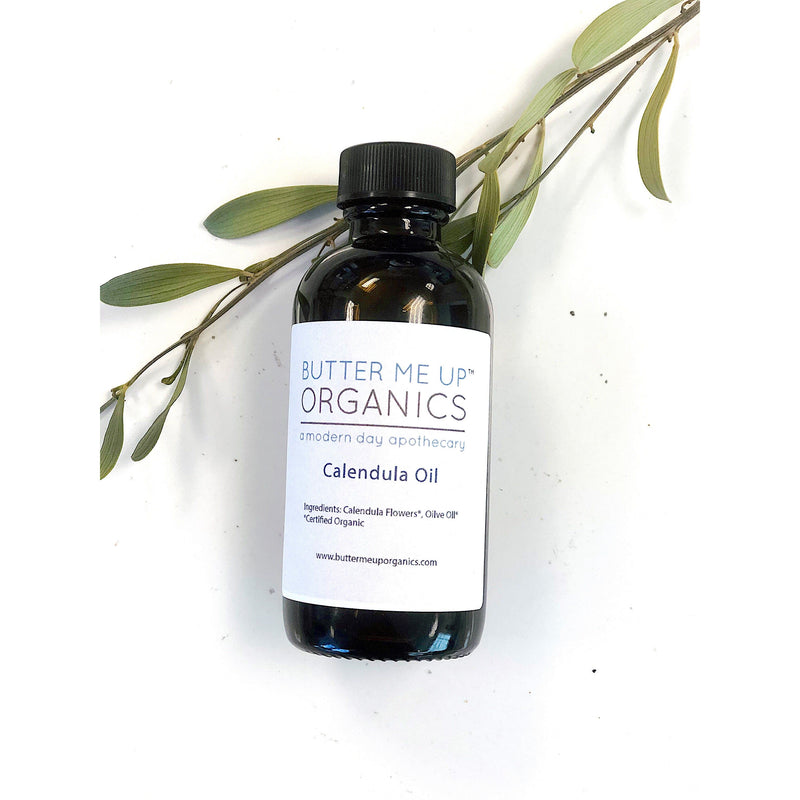 Butter Me Up Organics Pure Calendula Oil Body Dark Gray
