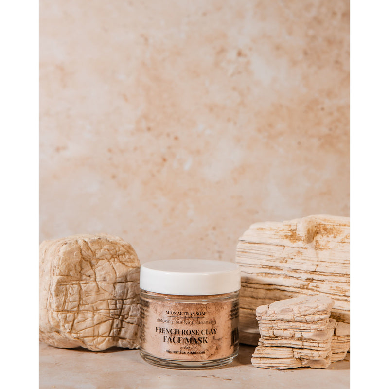 French Rose Clay Face Mask | Tone, Clear, and Detox
