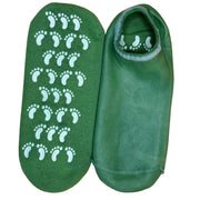 By Robin Creations New! Terry Cloth Non-Skid & Silicone Gel Moisturizing Socks for Cracked Heels & Feet Silicone Moisturizing Gloves