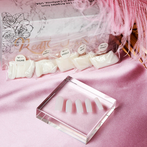 Red Iguana LLC Base Nail Tips for Silicone Practice Hands 2.0 Hand