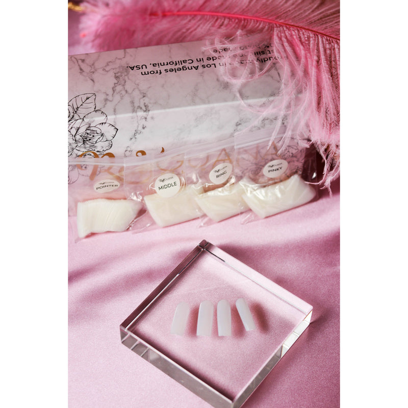 Red Iguana LLC Base Nail Tips for Silicone Practice Hands 2.0 Hand