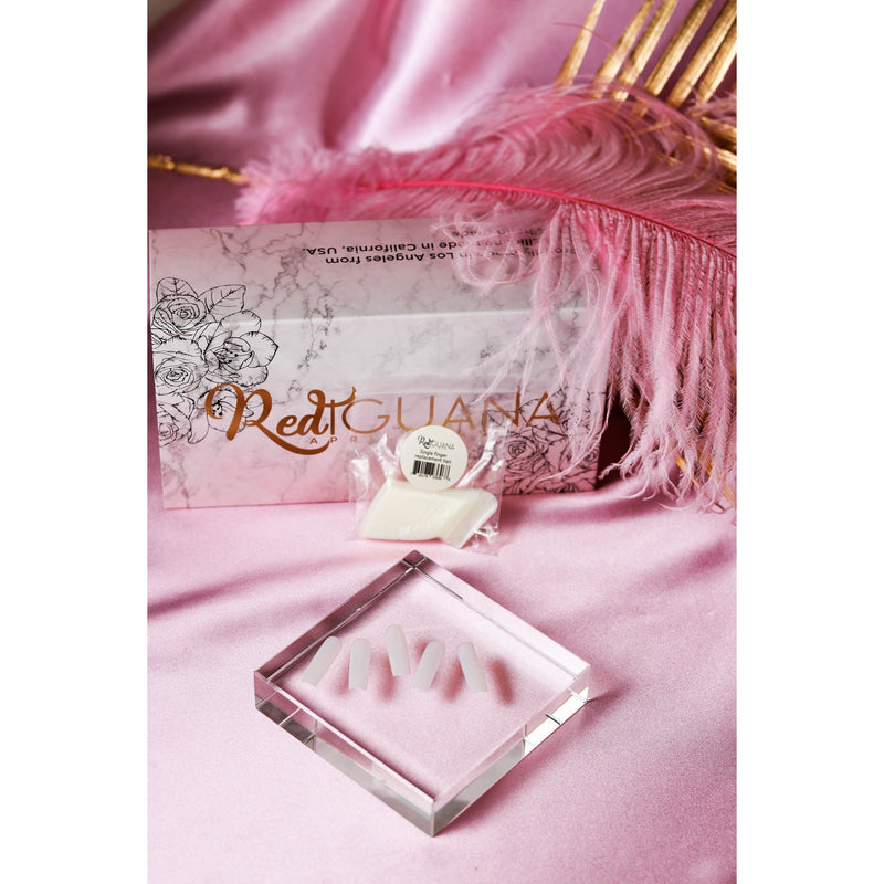 Red Iguana LLC Base Nail Tips for Silicone Practice Hands 2.0 Hand