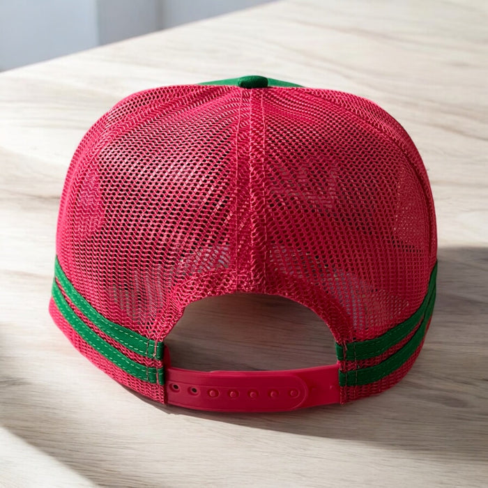 Snap Back Truckers Hat " DEAD " Watermelon