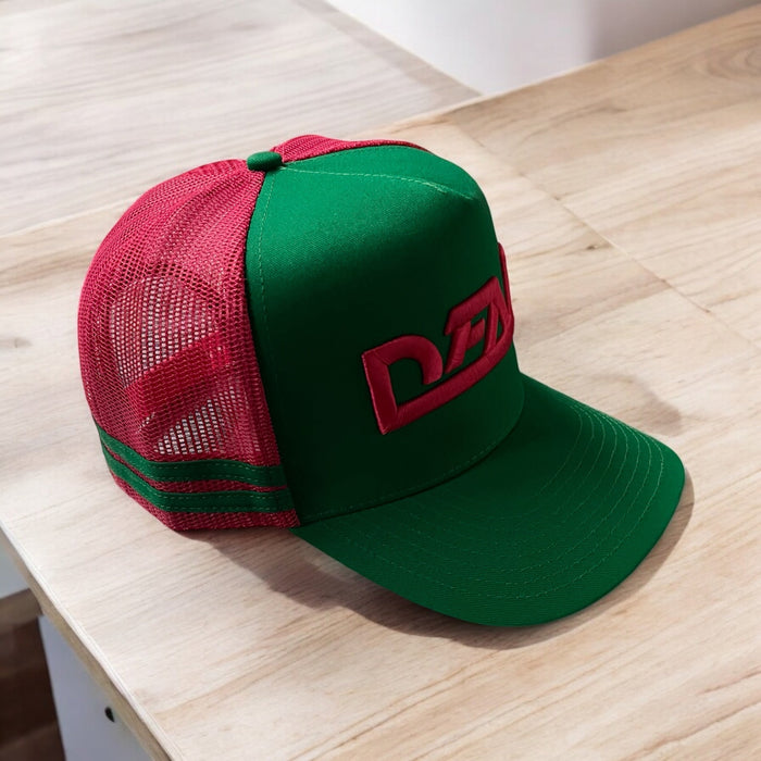 Snap Back Truckers Hat " DEAD " Watermelon