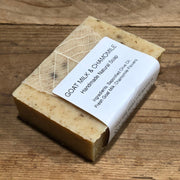 Soaplandia Soap Store Goat Milk & Olive Oil Bar Soap with Chamomile, Unscented